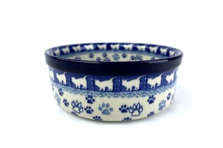 364  Bunzlau Rond  Schaal 1771X 023 Ribbel Schalen Ø 12 cm